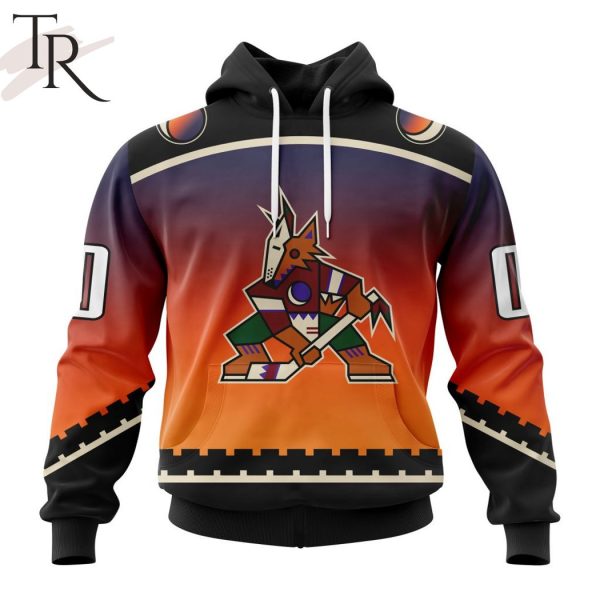 NHL Arizona Coyotes Personalize New Gradient Series Concept Hoodie