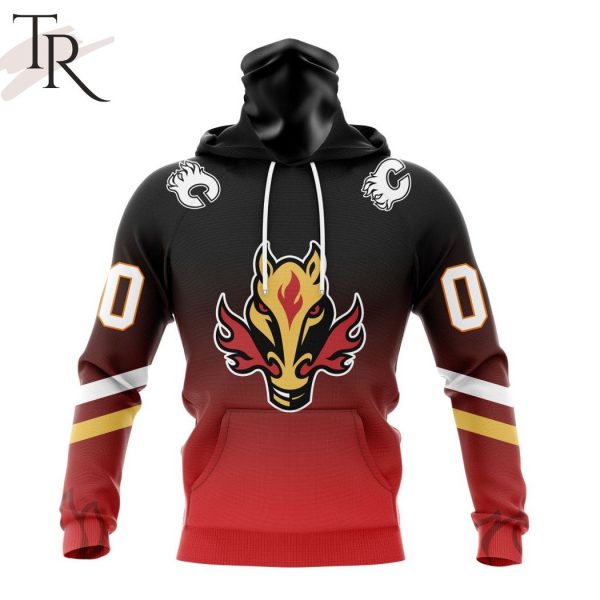 NHL Calgary Flames Personalize New Gradient Series Concept Hoodie