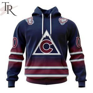 NHL Colorado Avalanche Personalize New Gradient Series Concept Hoodie