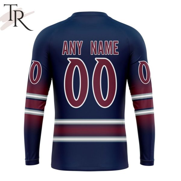 NHL Colorado Avalanche Personalize New Gradient Series Concept Hoodie