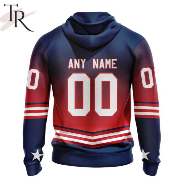 NHL Columbus Blue Jackets Personalize New Gradient Series Concept Hoodie