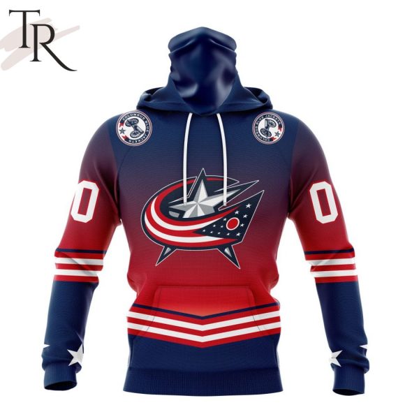 NHL Columbus Blue Jackets Personalize New Gradient Series Concept Hoodie