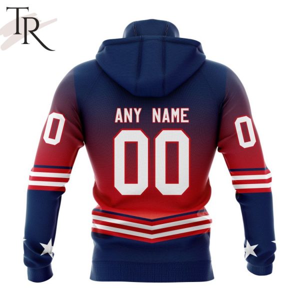 NHL Columbus Blue Jackets Personalize New Gradient Series Concept Hoodie