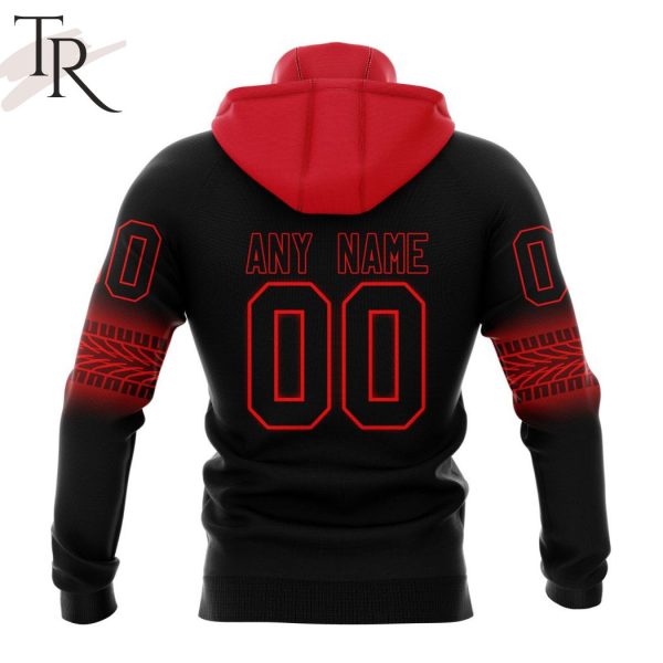 NHL Detroit Red Wings Personalize New Gradient Series Concept Hoodie