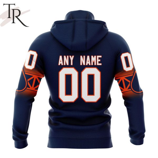 NHL Edmonton Oilers Personalize New Gradient Series Concept Hoodie