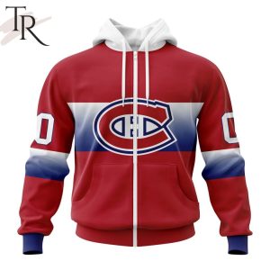 NHL Montreal Canadiens Personalize New Gradient Series Concept Hoodie