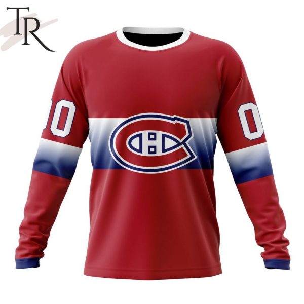 NHL Montreal Canadiens Personalize New Gradient Series Concept Hoodie
