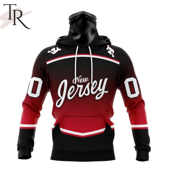 NHL New Jersey Devils Personalize New Gradient Series Concept Hoodie