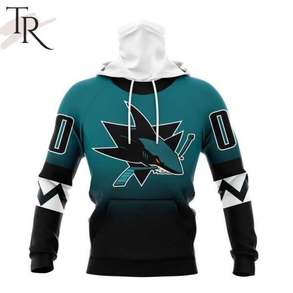 NHL San Jose Sharks Personalize New Gradient Series Concept Hoodie