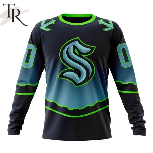 NHL Seattle Kraken Personalize New Gradient Series Concept Hoodie