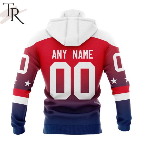 NHL Washington Capitals Personalize New Gradient Series Concept Hoodie