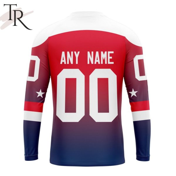 NHL Washington Capitals Personalize New Gradient Series Concept Hoodie