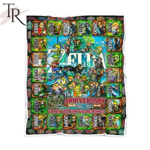 37th Anniversary 1986 – 2023 The Legend of Zelda Thank You For The Memories Fleece Blanket