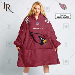 Personalized NFL Arizona Cardinals Home Jersey Blanket Hoodie