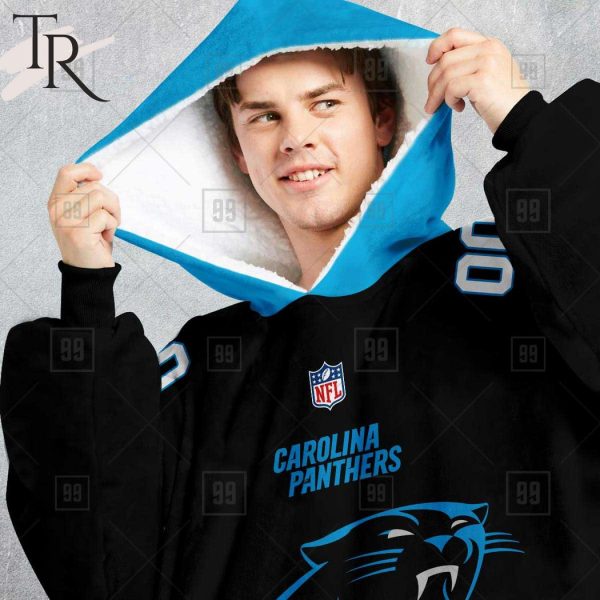 Personalized NFL Carolina Panthers Home Jersey Blanket Hoodie
