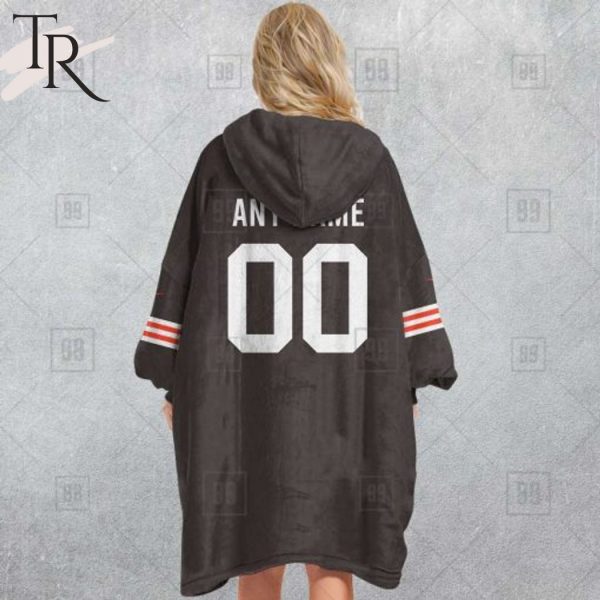 Personalized NFL Cleveland Browns Home Jersey Blanket Hoodie
