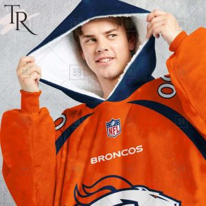Personalized NFL Denver Broncos Home Jersey Blanket Hoodie