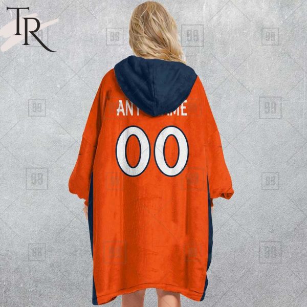 Personalized NFL Denver Broncos Home Jersey Blanket Hoodie