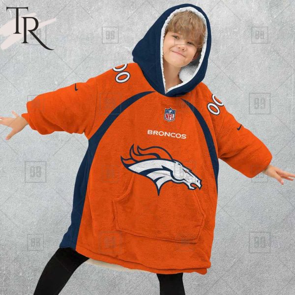 Personalized NFL Denver Broncos Home Jersey Blanket Hoodie