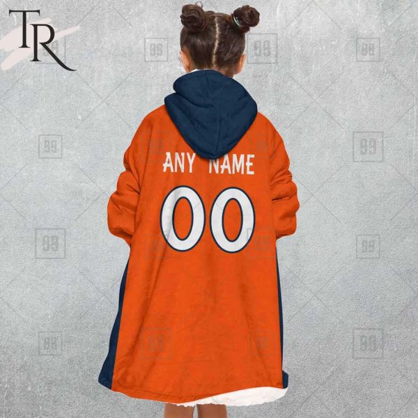 Personalized NFL Denver Broncos Home Jersey Blanket Hoodie