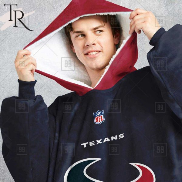 Personalized NFL Houston Texans Home Jersey Blanket Hoodie