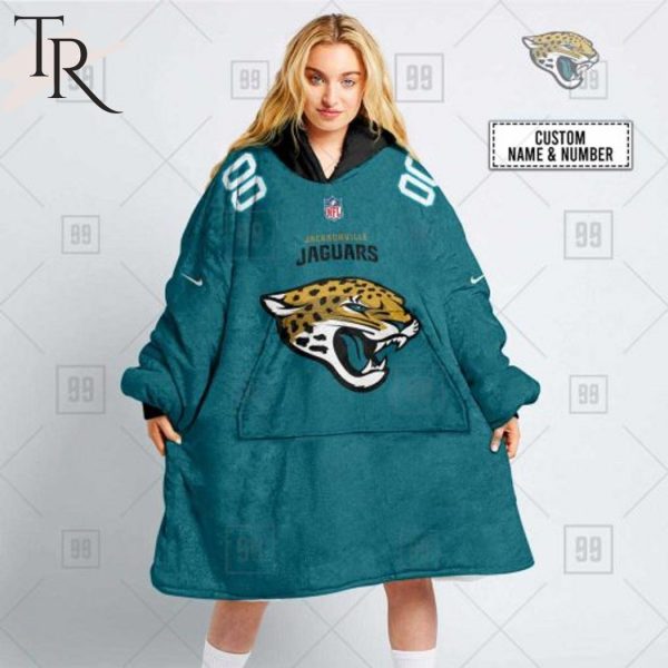 Personalized NFL Jacksonville Jaguars Home Jersey Blanket Hoodie