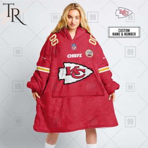 Personalized NFL Kansas City Chiefs Home Jersey Blanket Hoodie