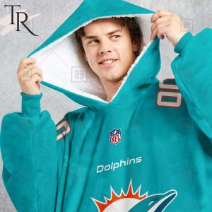 Personalized NFL Miami Dolphins Home Jersey Blanket Hoodie