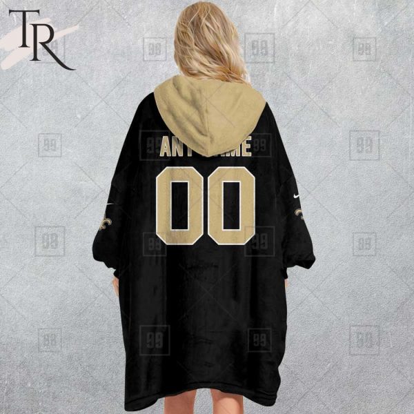 Personalized NFL New Orleans Saints Home Jersey Blanket Hoodie