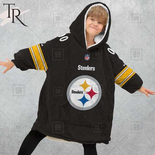 Personalized NFL Pittsburgh Steelers Home Jersey Blanket Hoodie