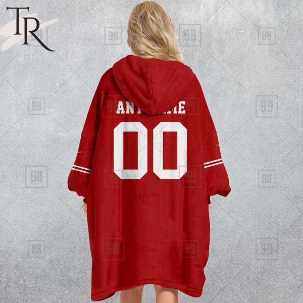 Personalized NFL San Francisco 49ers Home Jersey Blanket Hoodie