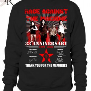 Age Against the Machine 33rd Anniversaru 1991 – 2024 Thank You For The Memories T-Shirt