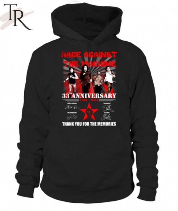 Age Against the Machine 33rd Anniversaru 1991 – 2024 Thank You For The Memories T-Shirt