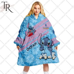 Personalized Dutch Bros Stitch Design Blanket Hoodie