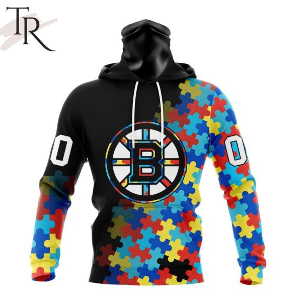 NHL Boston Bruins Special Black Autism Awareness Design Hoodie