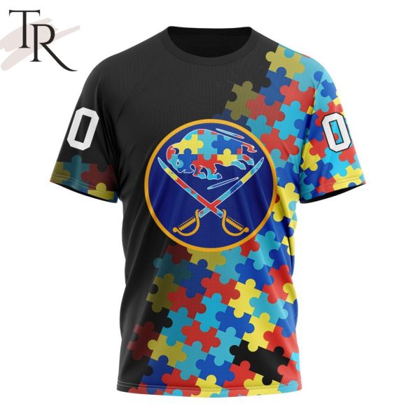 NHL Buffalo Sabres Special Black Autism Awareness Design Hoodie