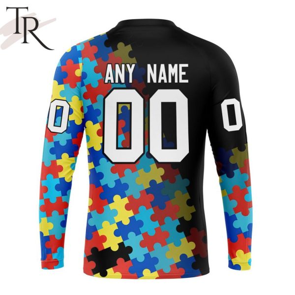 NHL Colorado Avalanche Special Black Autism Awareness Design Hoodie