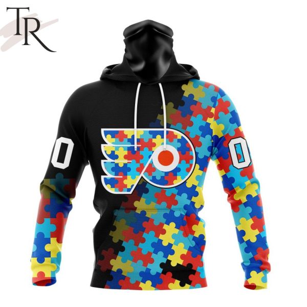 NHL Philadelphia Flyers Special Black Autism Awareness Design Hoodie