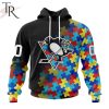 NHL Philadelphia Flyers Special Black Autism Awareness Design Hoodie