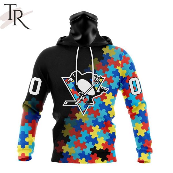 NHL Pittsburgh Penguins Special Black Autism Awareness Design Hoodie