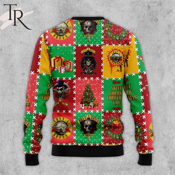 Guns N’ Roses Sweet Child o’ Mine Christmas Time Ugly Sweater