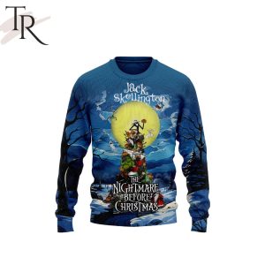 Jack Skellington The Nightmare Before Christmas Nice Or Naughty Ugly Sweater