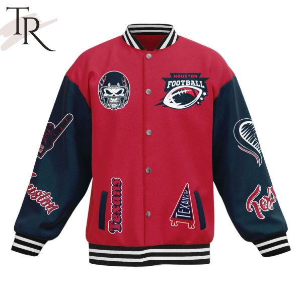 Houston Football Houston Texans Go Texans Baseball Jacket