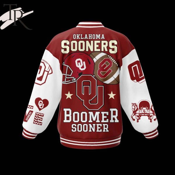 Okalahoma Sooners Boomer Sooner Baseball Jacket