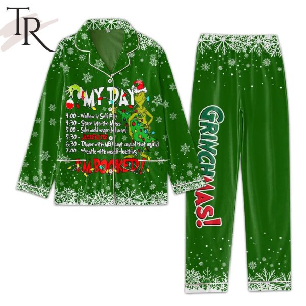 My Day I’m Booked Grinchmas Grinch Pajamas Set