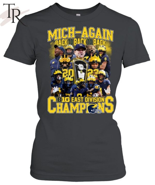 Mich-Again Back To Back To Back Big East Division Champions T-Shirt