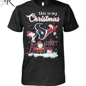 This Is My Christmas Shirt Houston Texas x Snoopy T-Shirt