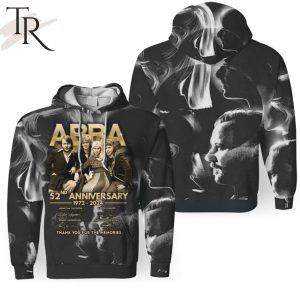 ABBA 52nd Anniversary 1972 – 2024 Thank You For The Memories 3D Unisex Hoodie