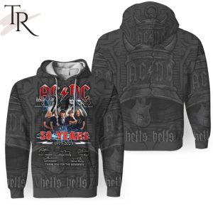 ACDC 50 Years 1973 – 2023 Thank You For The Memories 3D Unisex Hoodie