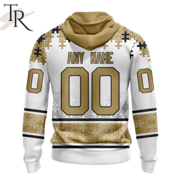 NHL Anaheim Ducks Special Autism Awareness Design With Home Jersey Style Hoodie